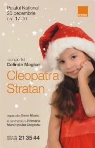 CLEO ISI LANSEAZA COLINDELE LA CHISINAU - 2O DECEMBRIE - Cleopatra Stratan lanseaza cel de-al - Cleopatra