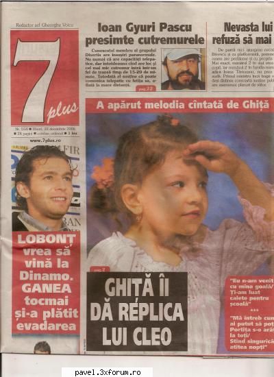 Fotografii din presa (scanate) - Va mai ofer citeva fotografii din colectia mea - Cleopatra