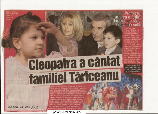 Fotografii din presa (scanate) - Fan(atic) - Cleopatra
