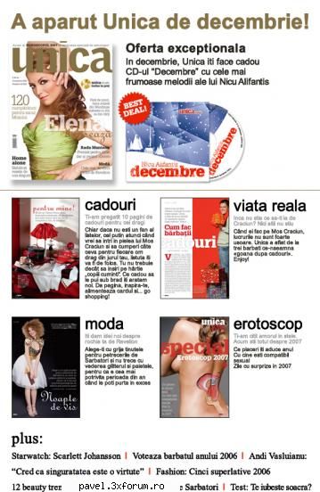 La treaba! - Asa arata noul numar al revistei (coperta), si - Articole din presa
