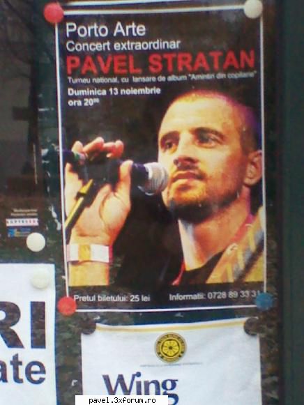 Lansare album Amintiri din copilarie vol IV! - Afisul asta era in Timisoara langa - PAVEL STRATAN VOL 4