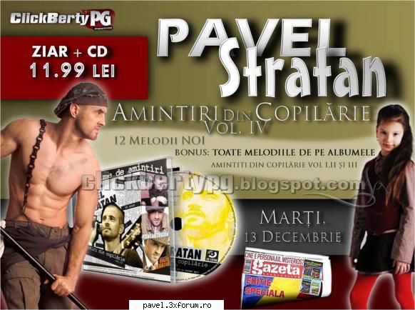 Lansare album Amintiri din copilarie vol IV! - Fan(atic) - PAVEL STRATAN VOL 4