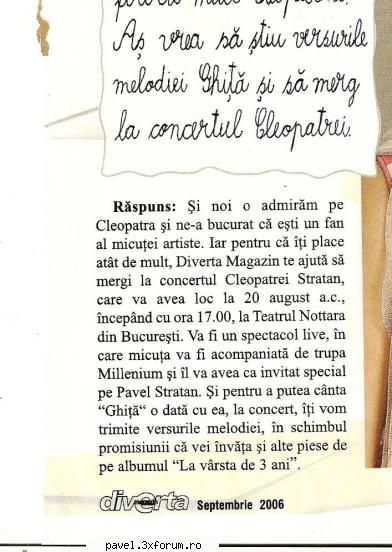 Presa despre Cleopatra - Iata articolele si fotografiile promise - Cleopatra