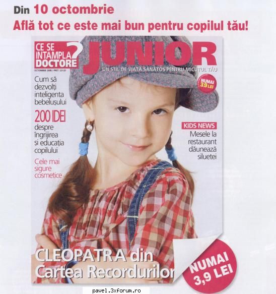 presa despre cleo 6 - Cleo - cover - Ce se intampla, doctore?-junior - Cleopatra