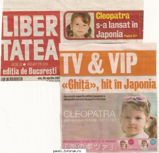 presa despre cleo 6 - Si "creatia" personala - Cleopatra